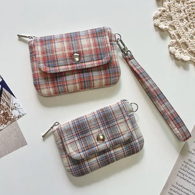 [handmade]빈티지 체크 카드지갑 vintage check card wallet 상세 이미지 10