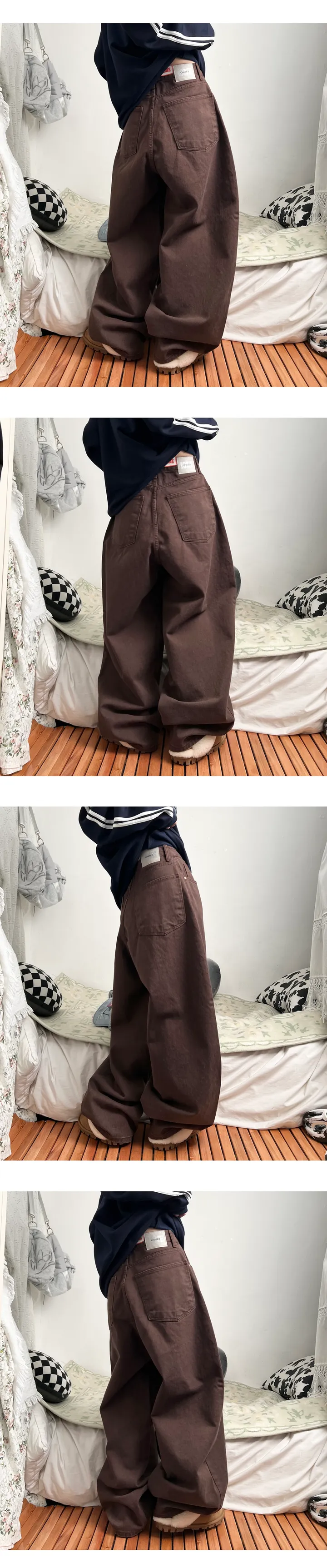 mega twill cotton wide pants 상세 이미지 6