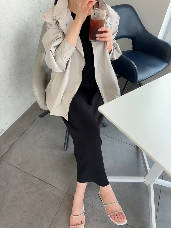 간절기 루즈핏 A라인 후드 바람막이 점퍼 상세 이미지 15