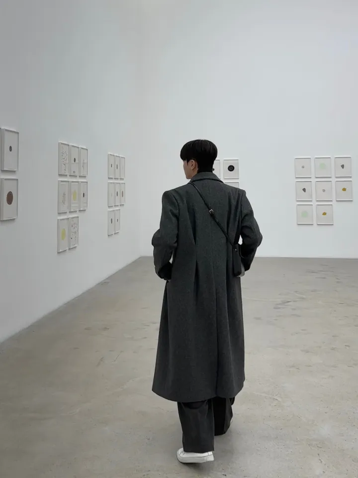 룩 다트 맥시 오버핏 울 코트 상세 이미지 46