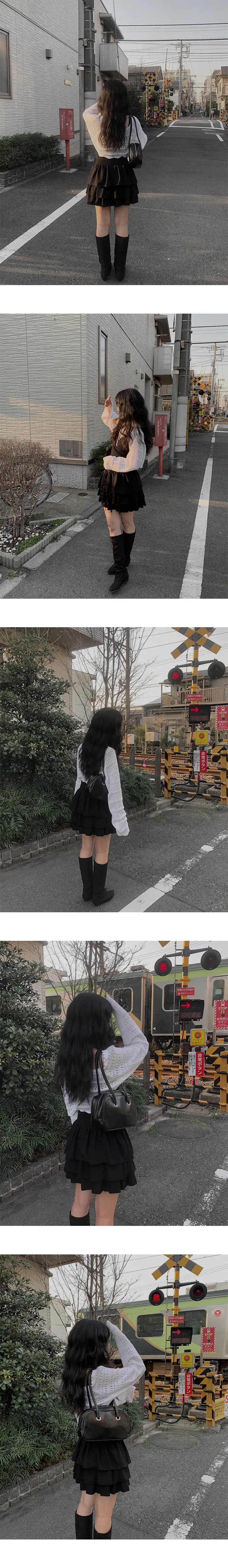 [특가세일🖤][데일리템]플런 리본 펀칭 볼레로 (2color) 상세 이미지 10