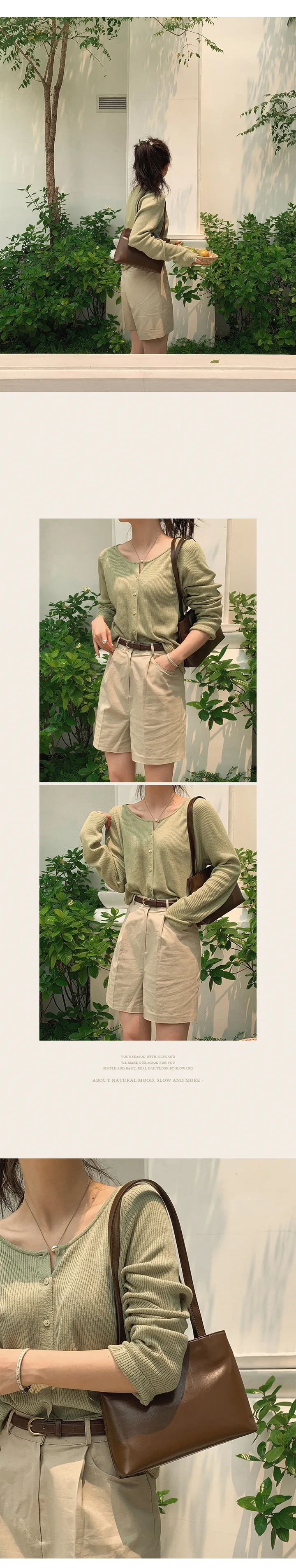 [🤎데일리/가벼움] #LENTO. Bazil Everyday bag  - 5 color (SLOWMADE/자체제작/비건레더/플레인/실버백/글로시) 상세 이미지 44