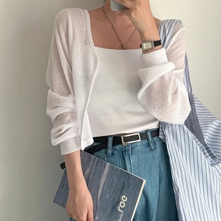 [햇빛차단☀️/블랙 당일출고!] 자체제작 #크치Made 순애 린넨 세미 크롭 볼레로 여름가디건 - cd (장마룩,워터밤,흠뻑쇼 필수템) 상세 이미지 114