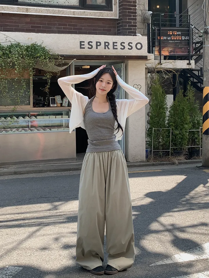[여름까지🩵/핏강추] 르비 시스루 여리핏 세미 크롭 브이넥 긴팔 가디건 5colors 상세 이미지 28