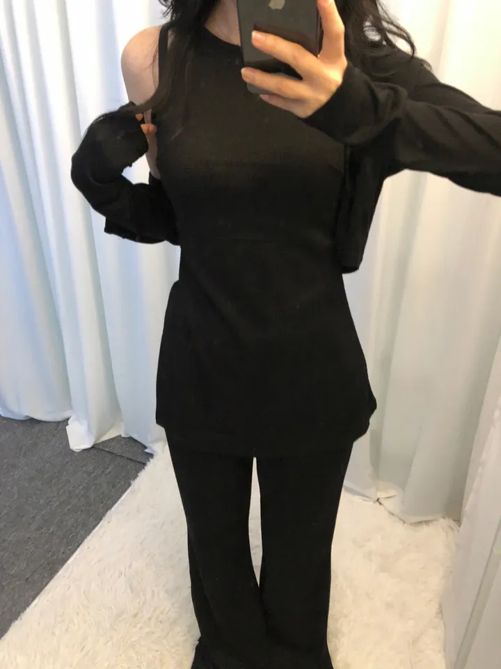 [휴가❤︎데일리룩/여리여리핏]트임 홀터넥 set 상세 이미지 32