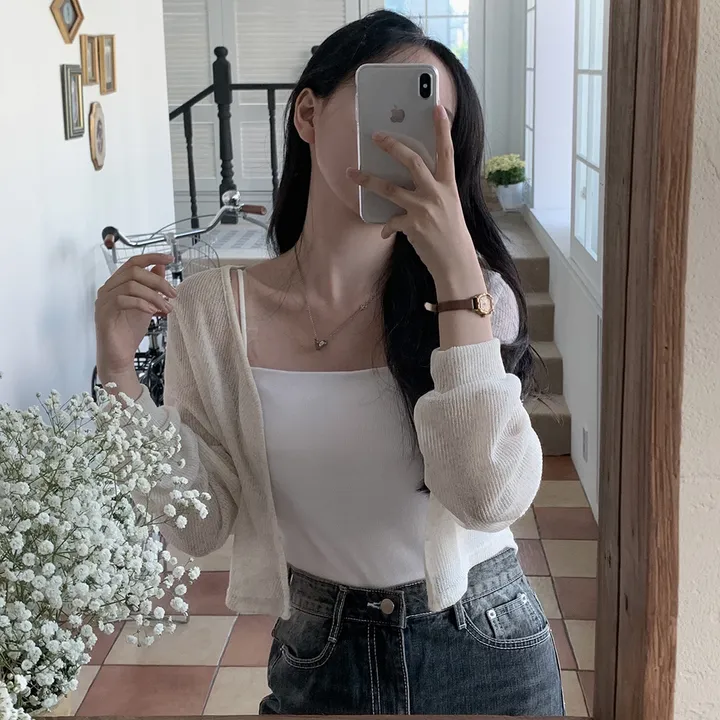 [햇빛차단☀️/블랙 당일출고!] 자체제작 #크치Made 순애 린넨 세미 크롭 볼레로 여름가디건 - cd (장마룩,워터밤,흠뻑쇼 필수템) 상세 이미지 103
