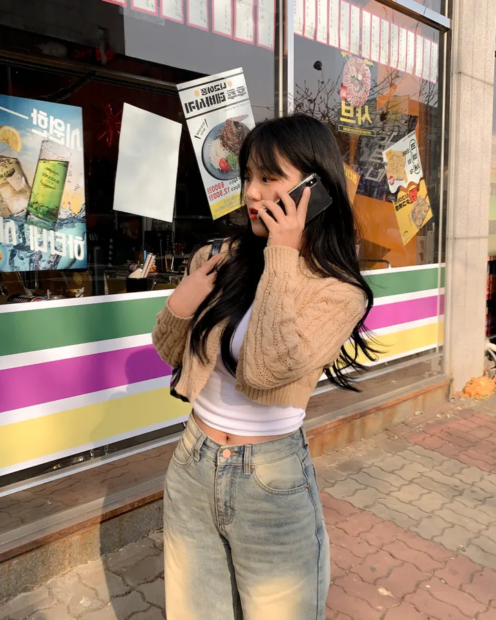[ 데일리템💛 봄~가을까지! ] 라운드 꽈배기 미니 크롭 탑 기본 꽈배기 니트 가디건 4color 상세 이미지 9