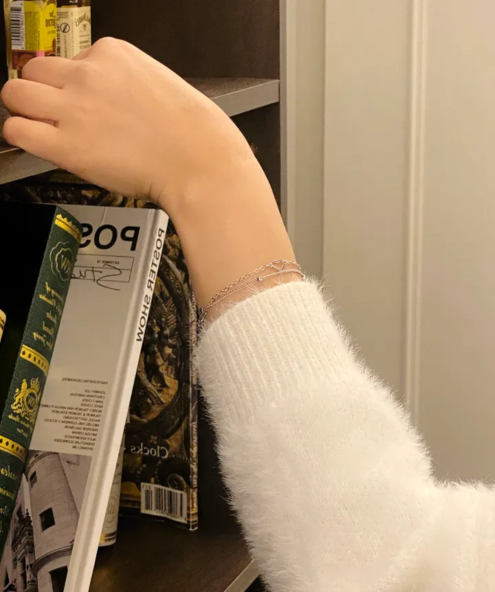 당일출고❤변색,알러지❌ 하트볼 레이어드 팔찌 우정 커플 써지컬 소원 비즈 원석 팔찌 생일 선물 커플템 우정템 가을 겨울 하객룩 BR-001 BR-006 BR-016 BR-026 상세 이미지 15