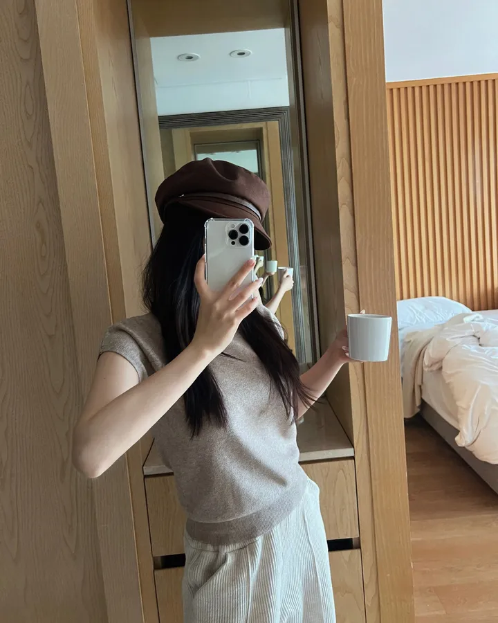[국내제작]스웨이드 레더벨트 마도로스 캡모자 3color 상세 이미지 17