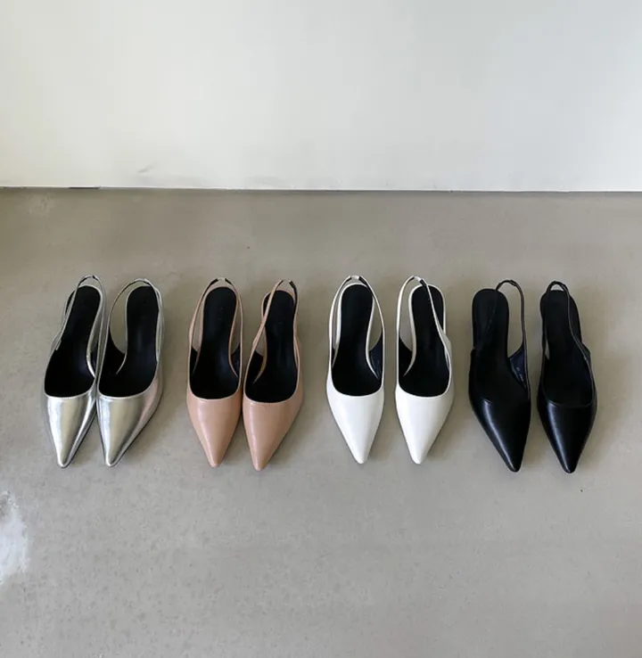 (MD소장추천)스틸레토 슬링백 로우 힐(3cm)(4colors) 상세 이미지 25