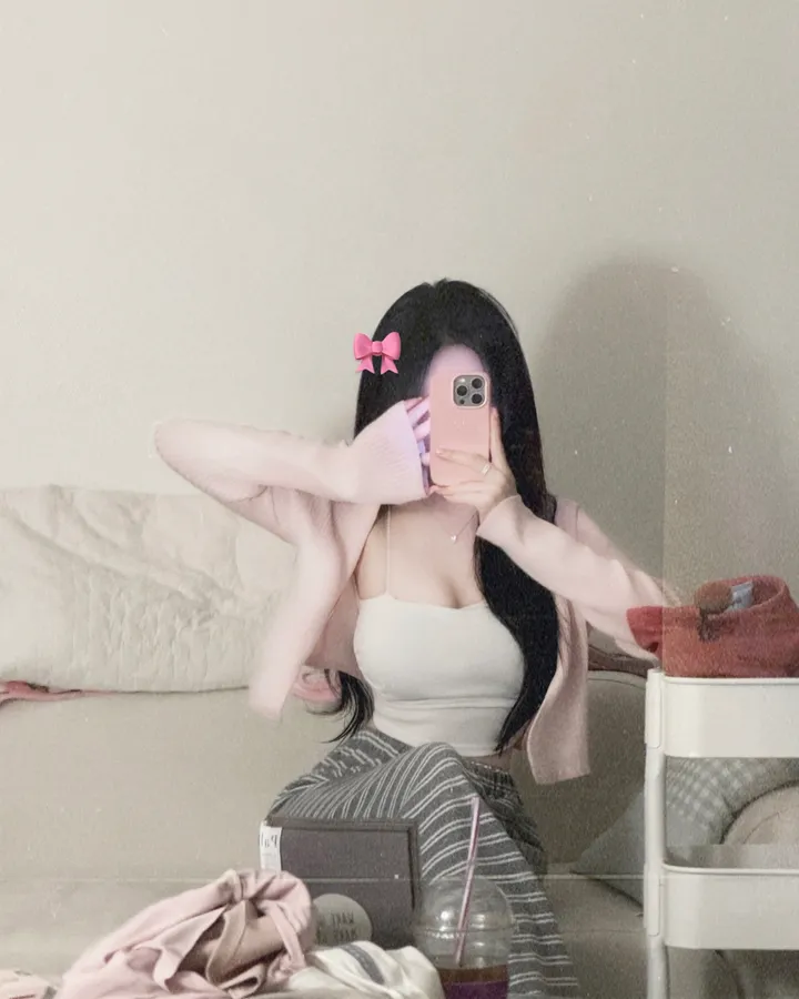 주문폭주*보들*슥걸치는🩷발렌타인 가디건 - 6color / 니트가디건 크롭가디건 브이넥가디건  볼레로 골지 골지가디건 브이넥 니트 간팔 가을 가을옷 가을가디건 핑크 개강룩 상세 이미지 9