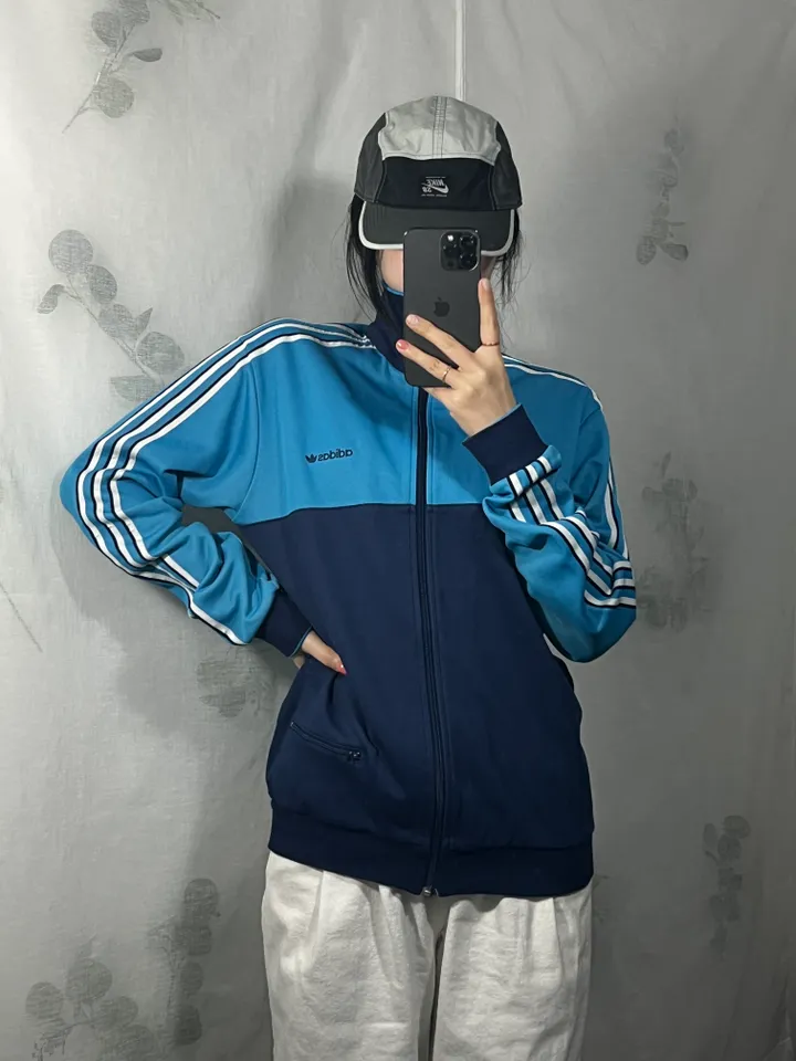 [빈티지/인싸템]아디다스 80s 서독제 배색 아노깔 집업 상세 이미지 7