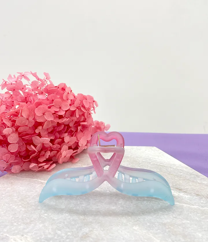 🌷집게핀증정/당일🌷 집게핀 봄 여름 13cm  투명 오로라 꼬임 사각 리본 유광 실버 하이틴 빅사이즈 꽃 반머리 묶음 헤어핀 머리핀 왕집게핀 헤어집게핀 헤어 집게삔 상세 이미지 163