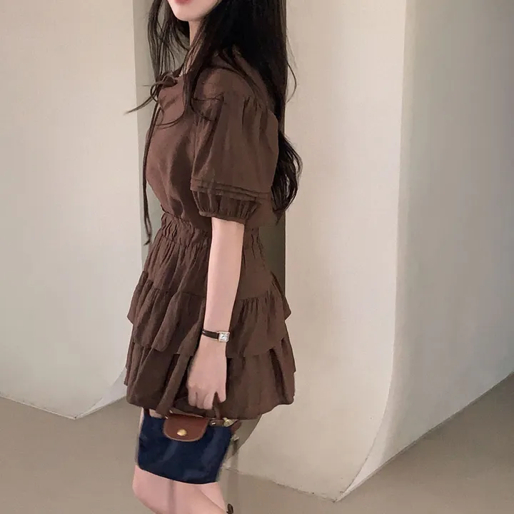 [세트가격!✨/기획특가]러블리함과 여리함을 모두 챙긴,시드니 투웨이 반팔 블라우스 + 캉캉 밴딩 미니스커트 SET 상세 이미지 31