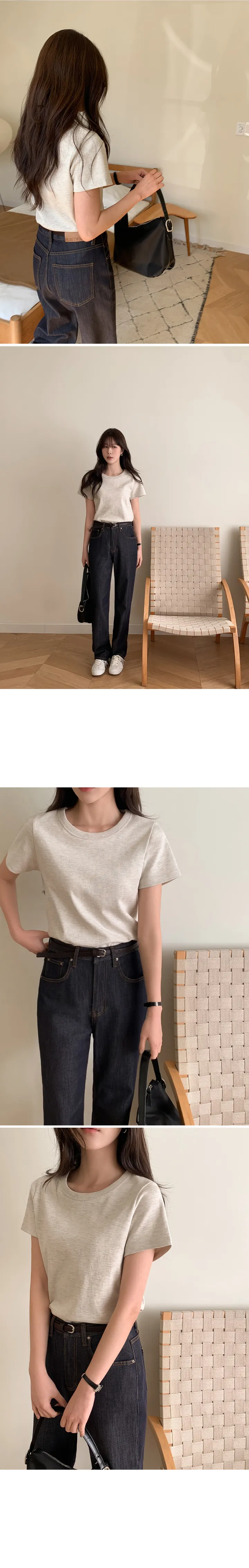 [👍질좋은기본티][MADE] 에센셜 탄탄 크루넥 반팔 티셔츠 상세 이미지 21