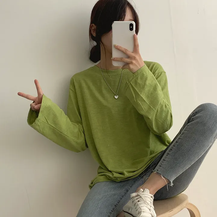 [ 필수템!/10colors ] 샌디 데일리 슬라브 긴팔T 상세 이미지 17