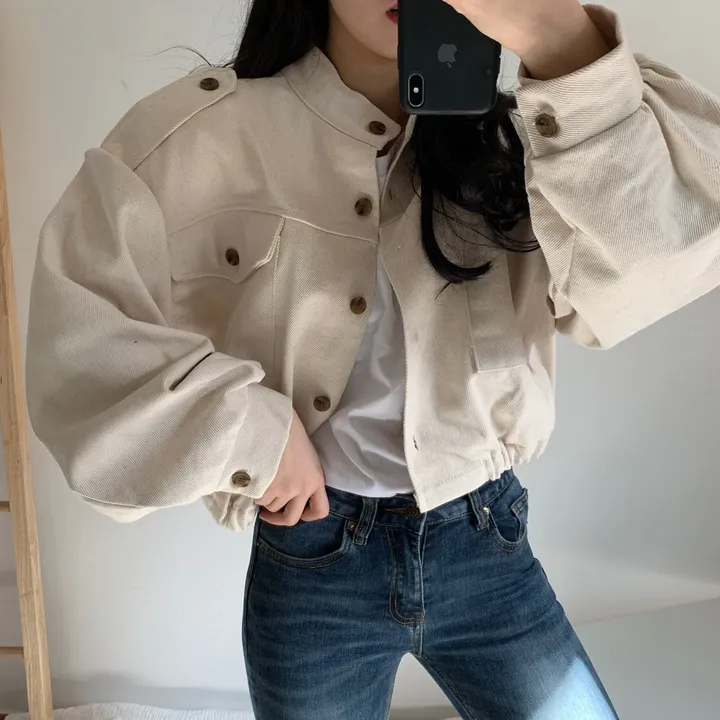 [ 핵이쁨주의] 빈티지 크롭 자켓, 야상 상세 이미지 9