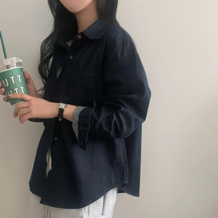 [여유핏🤍/논페이드원단*.*] 안느 데님 생지셔츠, 남방 - 4color 상세 이미지 15
