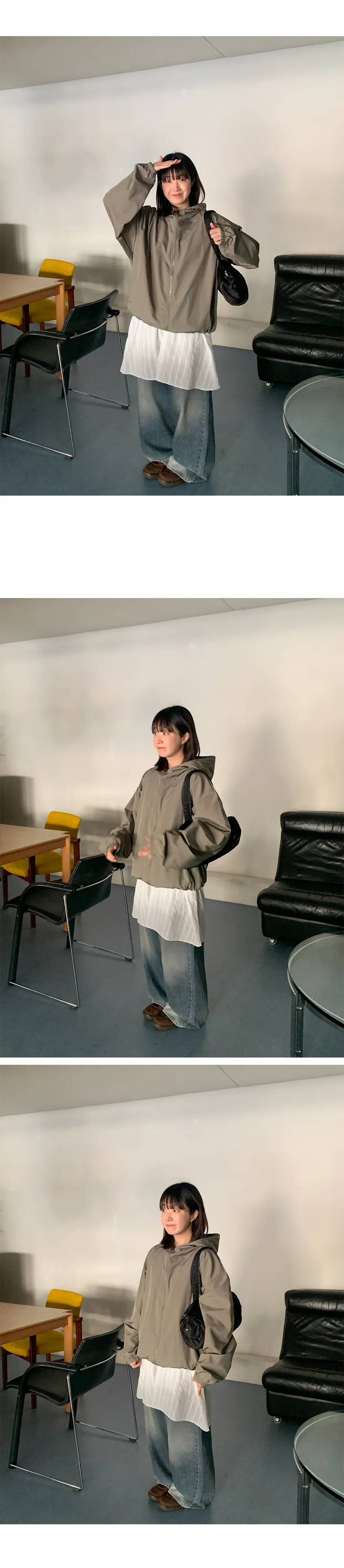 [3천장돌파]롯쿠 와이드 워싱 데님 팬츠 (2color) 상세 이미지 6
