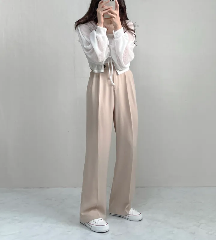 (3col) 루즈핏 볼레로 리본 긴팔 가디건 상세 이미지 8