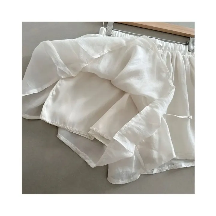 ✨허리잘록핏✨세트구성🖤[핏보장][하객룩추천][데이트룩코디] 시스루 블라우스&캉캉치마 투피스SET (3color) 상세 이미지 15