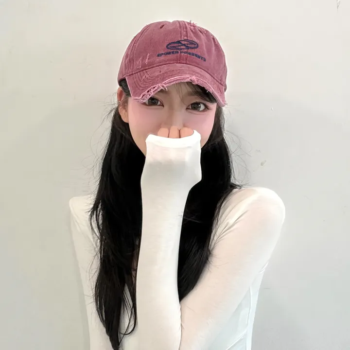 [🧢+팔찌+안경+캡가드증정❤/묶음할인✨] 캐피튜드 빈티지 리퍼 이파워 프리젠츠 볼캡 - 연예인핏 데일리 남녀공용 소두핏 레트로 소두핏 대두커버 연예인 아이돌 사계절 커플 모자 상세 이미지 140