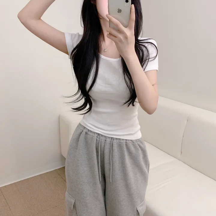 [-3kg/핏끝판왕!] 슬림핏 기본 무지 여리 반팔 티셔츠 (13color) 상세 이미지 7