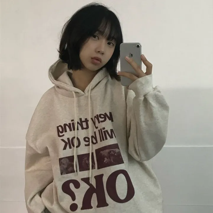 기모선택가능everything Ok Hoddie 4color 에이블리 스토어 8691