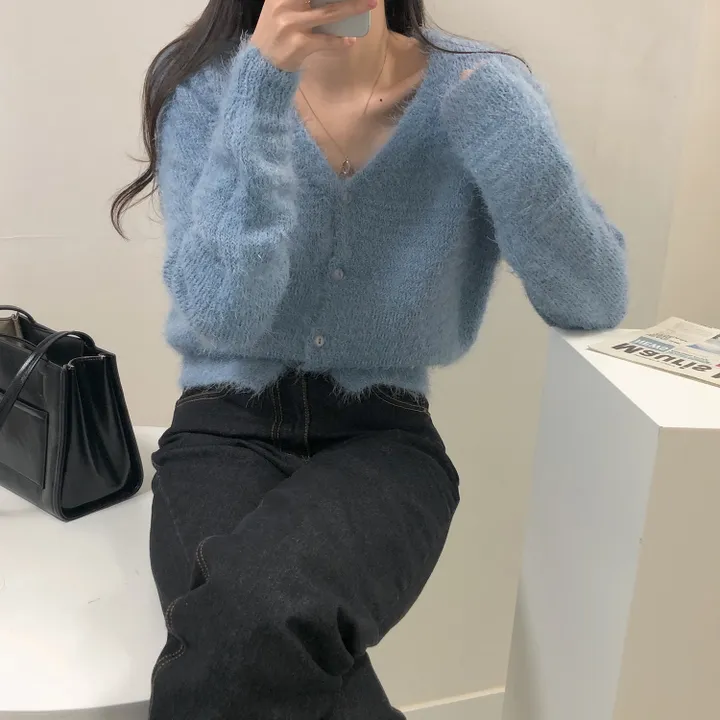 [여리핏/7color] 포근 솔잎 니트 가디건 상세 이미지 37