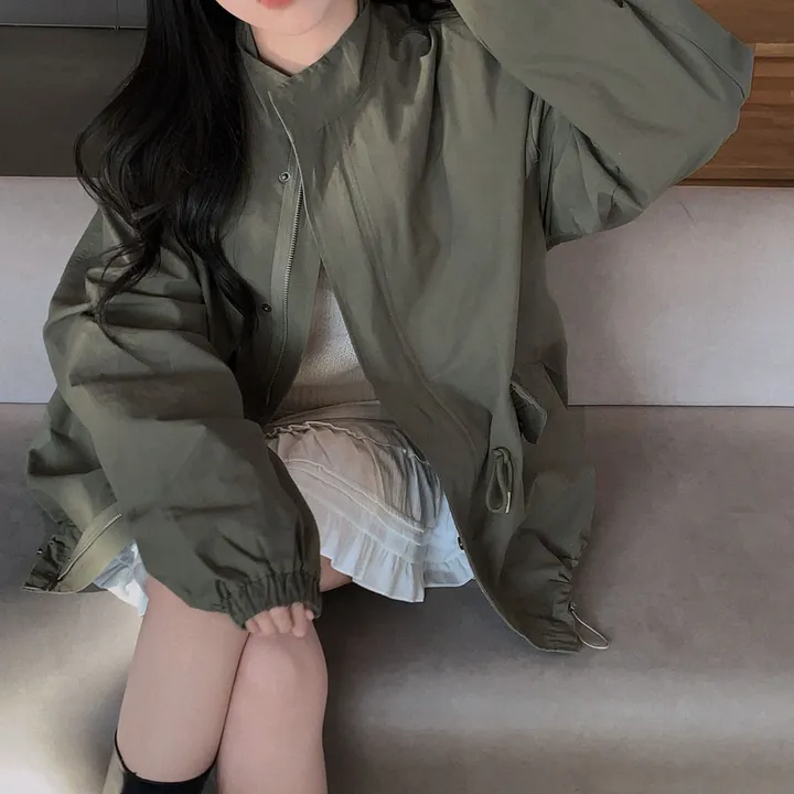[왕오버핏🤍]간절기 아우터 1등,스프링앤어텀 매트 코튼 야상 점퍼 상세 이미지 20