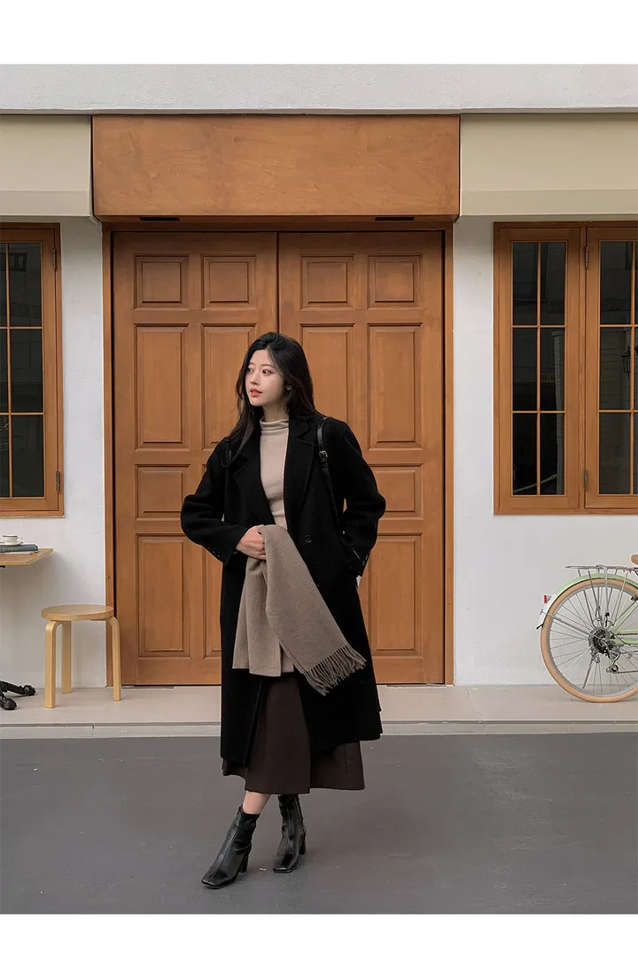 [자체제작/1만장돌파!/S-L] 브랜던 프리미엄 더블 울 핸드메이드 롱 코트 상세 이미지 147