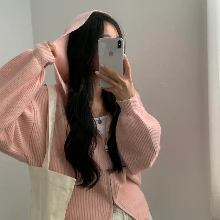 [후기보장✨/폭닥소재] 포근핏, 왕루즈핏 투웨이 니트 후드집업,점퍼 - 5color 상세 이미지 17