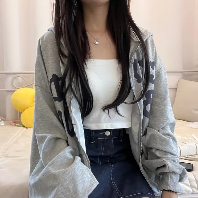 [기모ver.추가/특가할인중] 교복템강추 보호본능핏~  데일리 캐주얼 투웨이 발포 레터링 후드집업 상세 이미지 34
