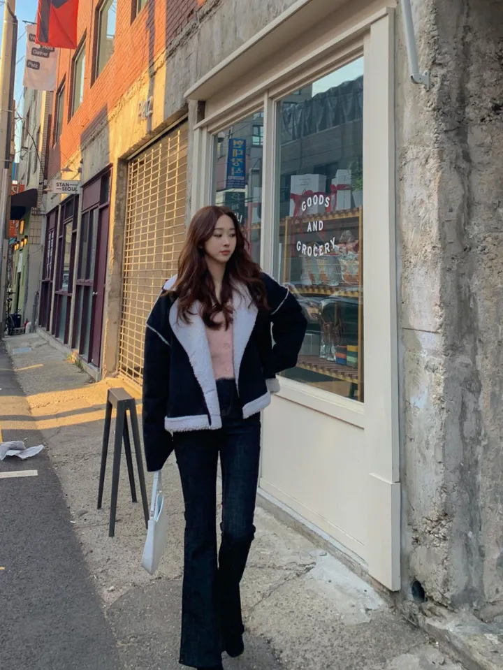 [심쿵핏/털빠짐X] 따뜻 도톰 파스텔 루즈핏 앙고라 모헤어 크롭 브이넥 벌룬 소매 깃털 퍼 니트 가디건 상세 이미지 81