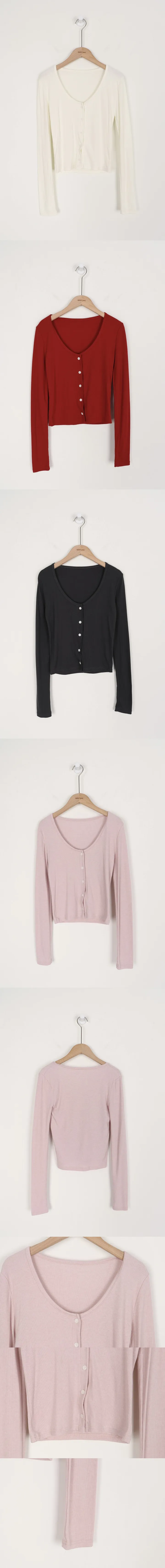 [early spring 👚⭐][MADE] 아우 레이어드 가디건 (4color) point.레이어드에 찰떡인 딥유넥 핏 상세 이미지 27