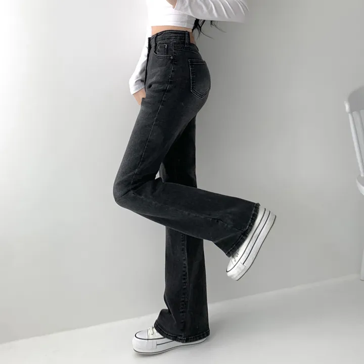 [인생핏🖤/기장선택/~XL] 모먼트 빈티지 스톤 워싱 하이웨스트 부츠컷 스판 데님 팬츠 키작녀 키큰녀 빅사이즈 청바지 상세 이미지 39