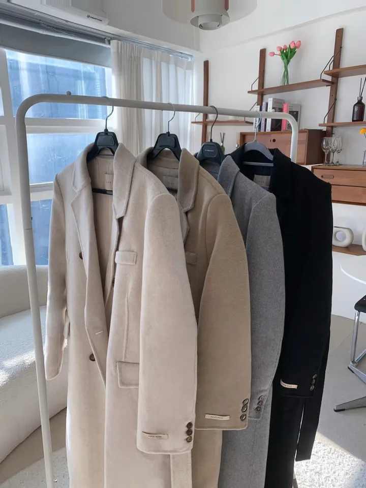 [울90%💛여성스러움극대화] 고퀄리티 핸드메이드 벨티드 울코트 롱코트 상세 이미지 52