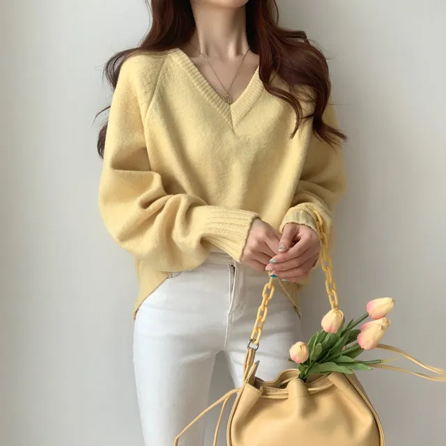 [ 무조건 소장 추천! 인기만점 ] 데일리 루즈핏 V넥 니트 상세 이미지 30