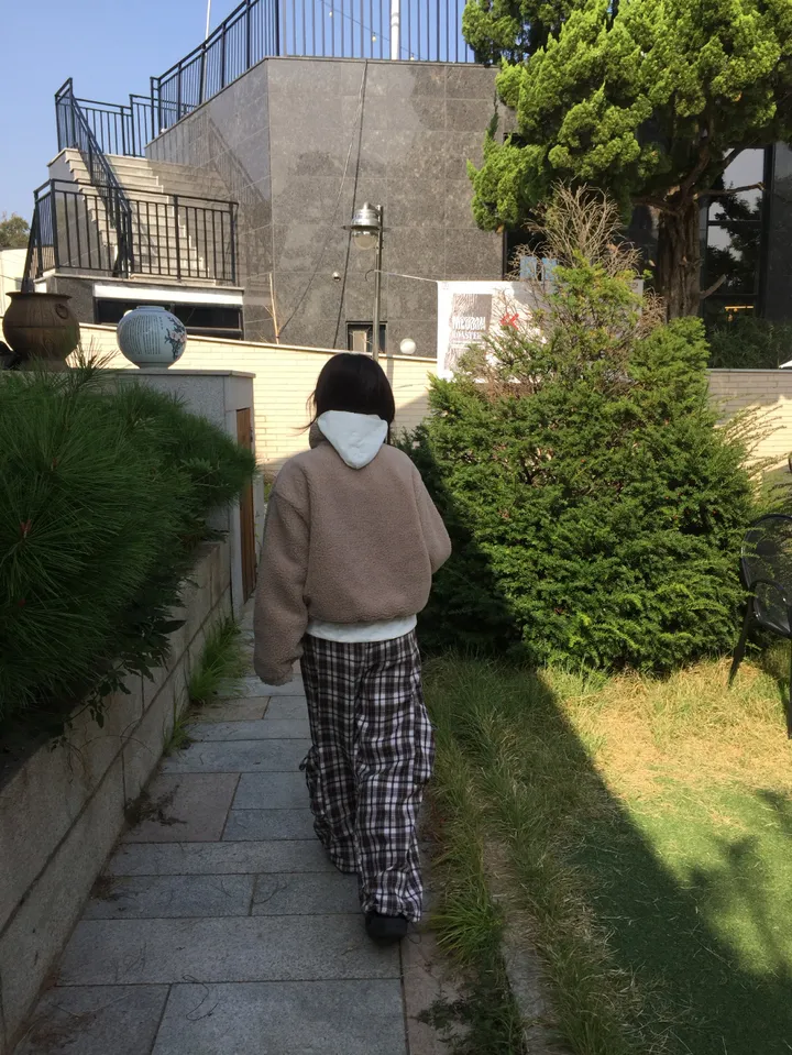 쿠크 하이넥 크롭 양털 점퍼 (4c) 상세 이미지 57