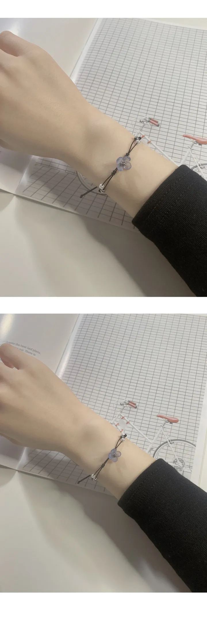 핸드메이드 전통 기법 꽃 8colors 써지컬 진주 매듭 팔찌 (사은품 증정) 상세 이미지 20