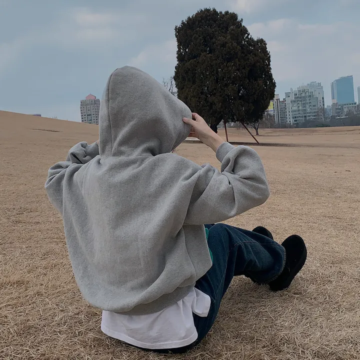 [대박핏보장✨/98%만족/진그레이 당일출고!] 자체제작 #크치Made 꿈에 나온 핏, 오클라호마 1866  양기모 맨투맨 긴팔 후드티 ; 5컬러 상세 이미지 15