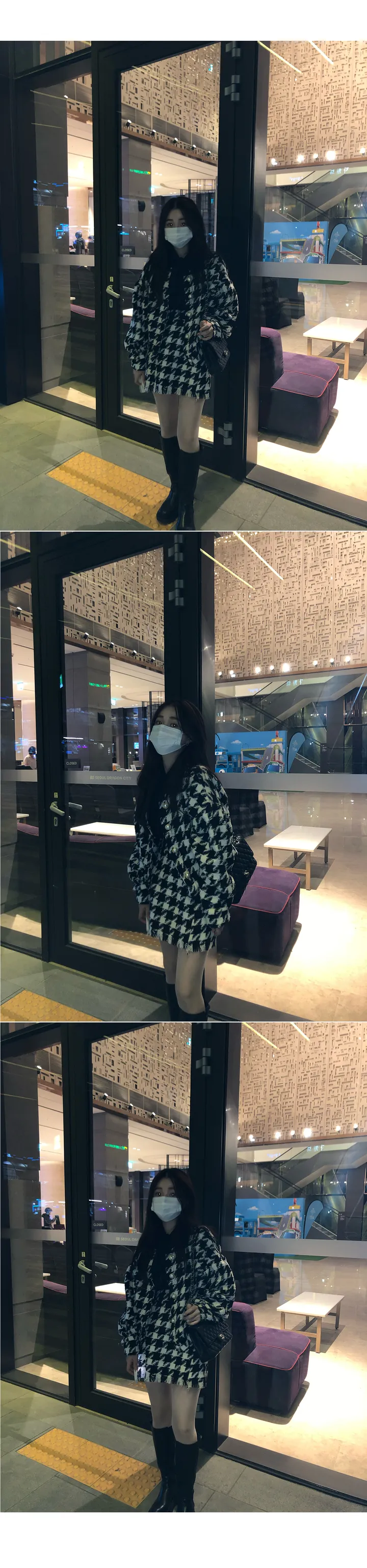 주문폭주[MADE] black pink tweed - set 상세 이미지 22