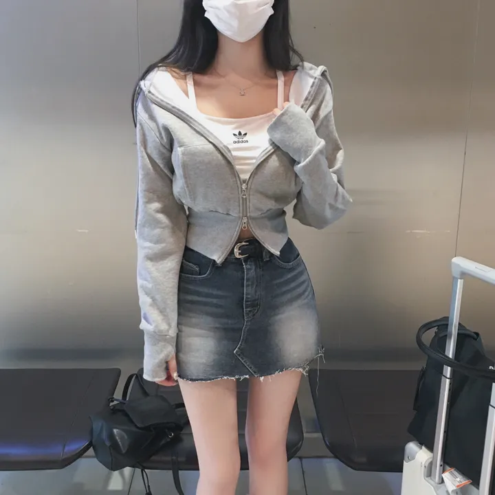 일부당일🚀 [ 자체제작/ 양기모 ] 페이지 크롭 기모 워머 후드집업 상세 이미지 33