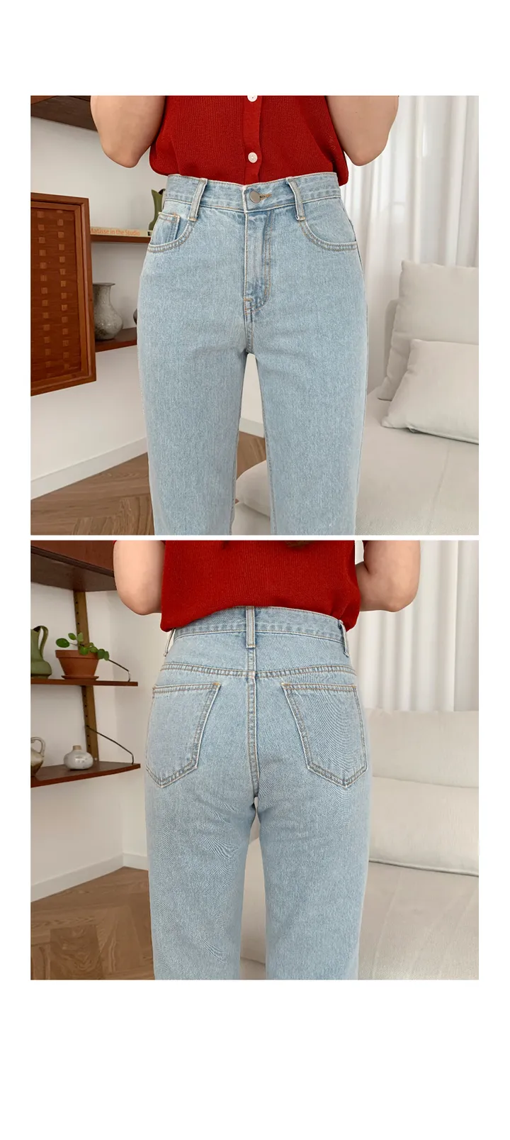 '당일발송'[landmade]인생핏키작녀썸머데님일자팬츠 (2color)'S-XL사이즈' 상세 이미지 82