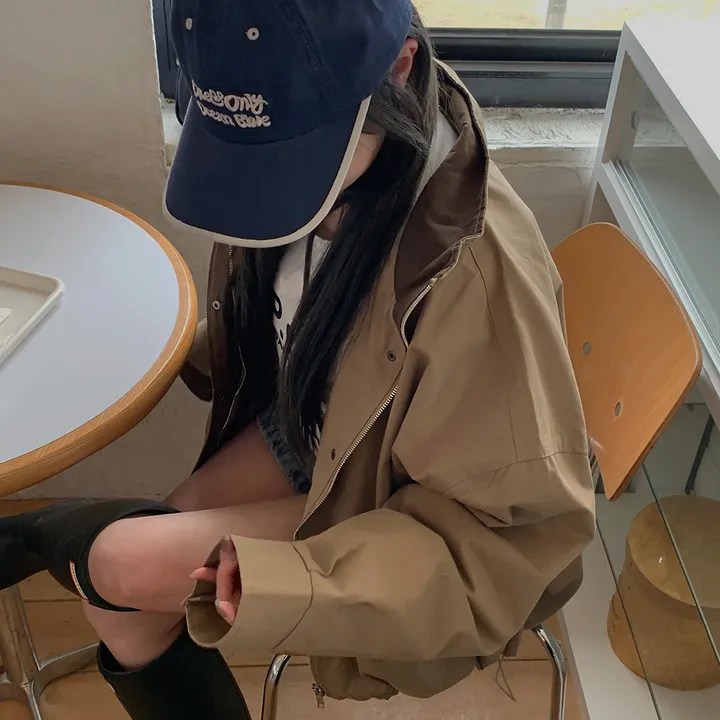[봄야상💌] 마린 남녀공용 오버핏 배색 워크 야상 자켓 - Jk 상세 이미지 18