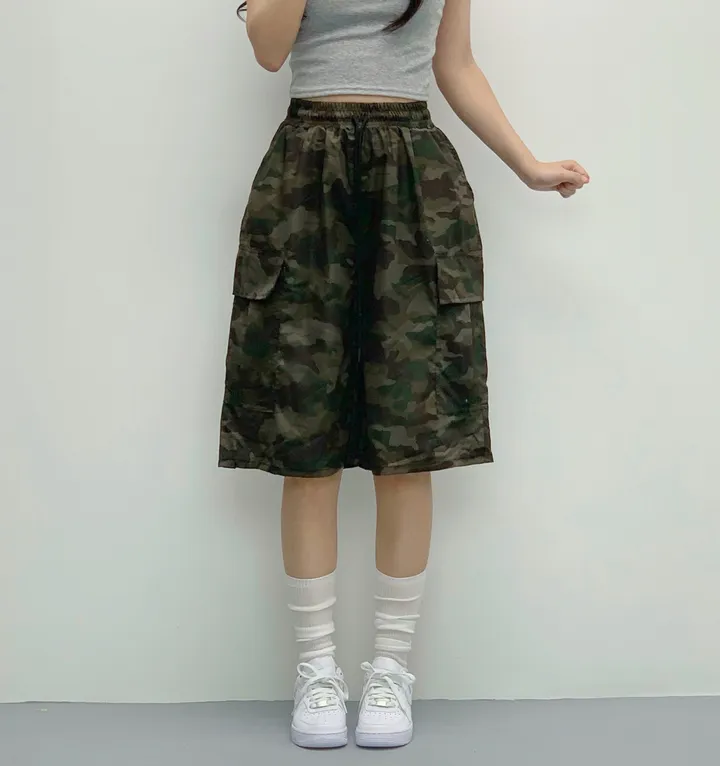 [카모버뮤다!/카고밴딩/5부기장] 카고 밴딩 하이웨스트 5부 버뮤다 숏팬츠 여름반바지 여름팬츠 상세 이미지 21