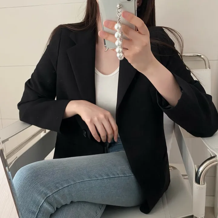 (어깨패드없는 국내 고퀄) 와이 심플 베이직 자켓 상세 이미지 19
