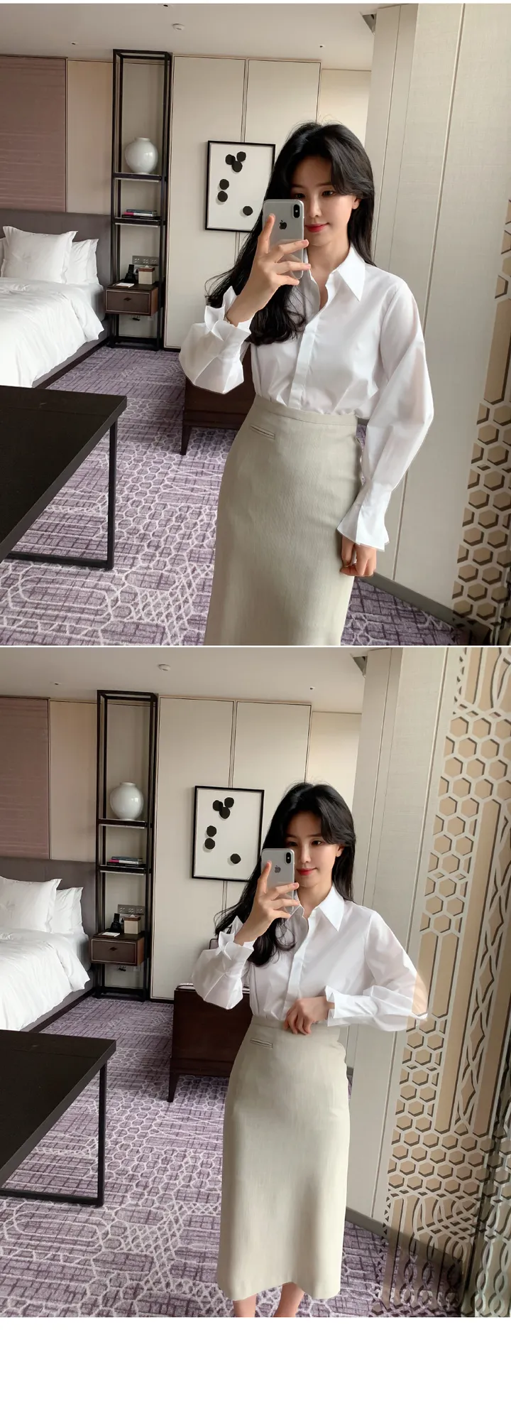 [4천장돌파][자체제작] 죠니 카라 핀턱 셔츠 상세 이미지 48