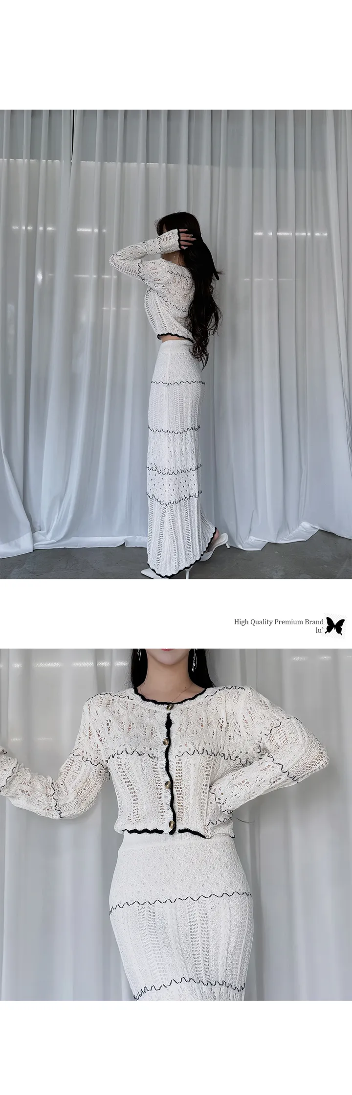 [휴양지룩][청순템]뜨개배색set[봄신상] 상세 이미지 9