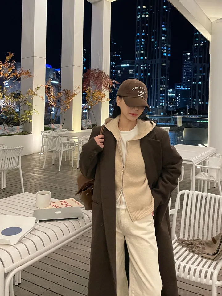 나인  프리미엄 울 맥시 코트 2color. 상세 이미지 73